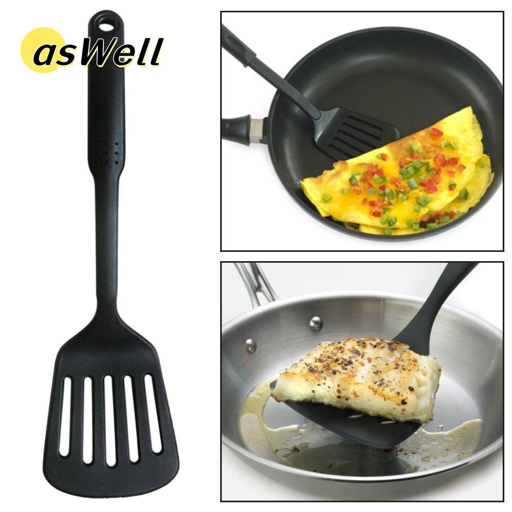 ASWELL Slotted Non Stick เครื่องมือทําอาหารแบบพกพาทําอาหารเสิร์ฟไนลอน