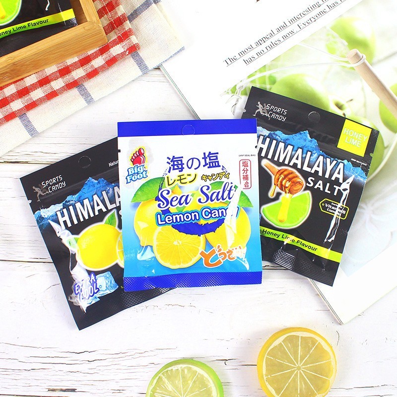 ขนมนําเข้ามาเลเซีย Bifu Brand Mint Lime Honey Flavour Lemon Lozenges hialaya Hard Candy