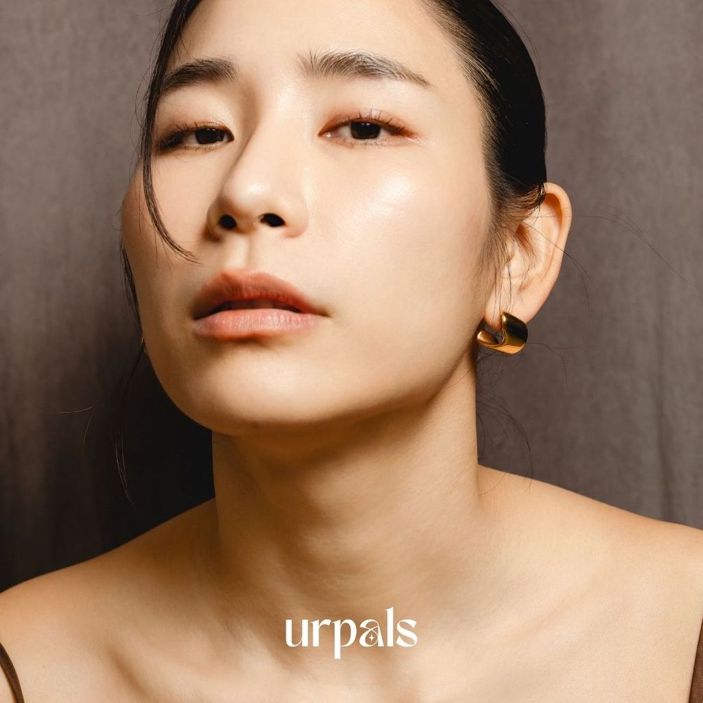 URPALS ต่างหู ต่างหูสายฝอ Stainless ชุบทอง18K ทนน้ำ ทนเหงื่อได้ดี
