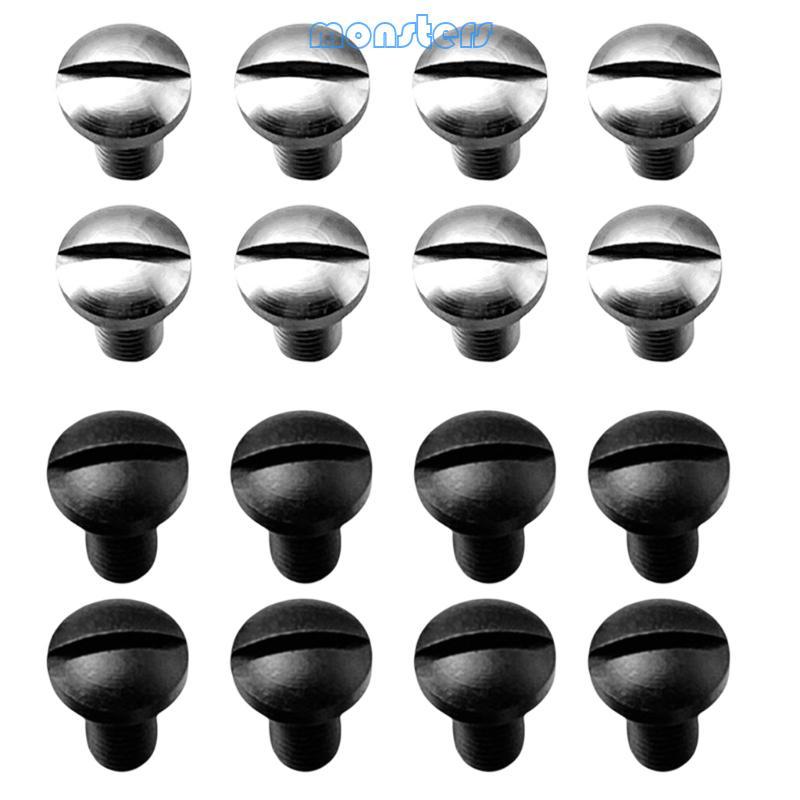 Mon 416 สแตนเลส 8 ชิ้น Slotted สกรู Bolts Kit สําหรับ Customizing 1911 Grips