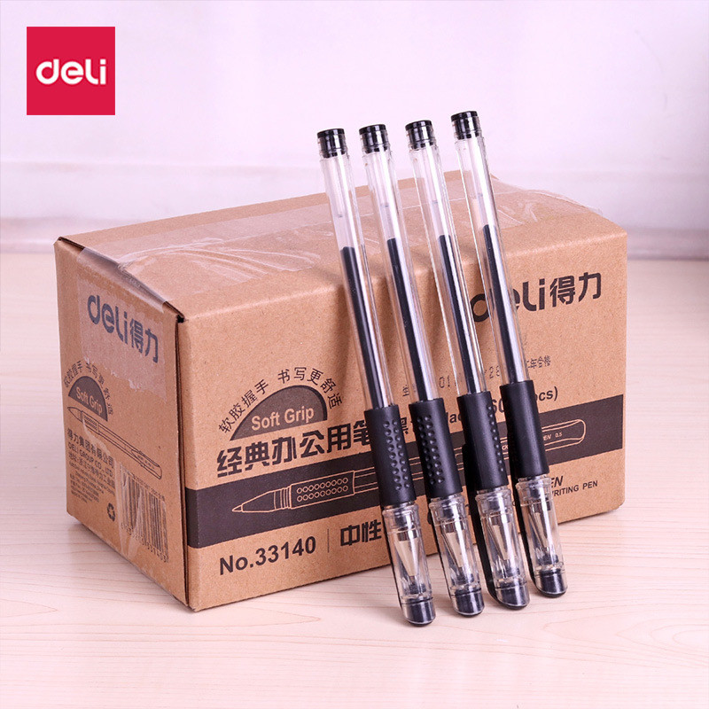 ปากกาเจล Deli 33140 สีดําการประชุมสํานักงาน20251213