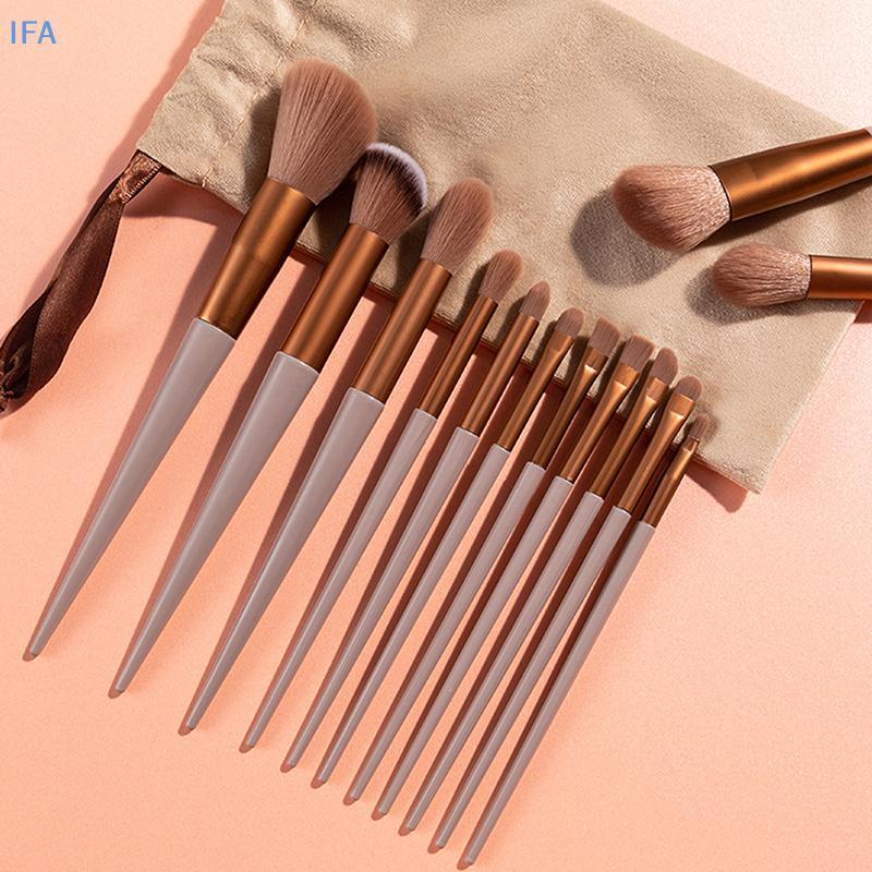 IFA 13 ชิ้นชุดแปรงแต่งหน้ามืออาชีพ Beauty Foundation คอนซีลเลอร์ Make Up Brush ดี