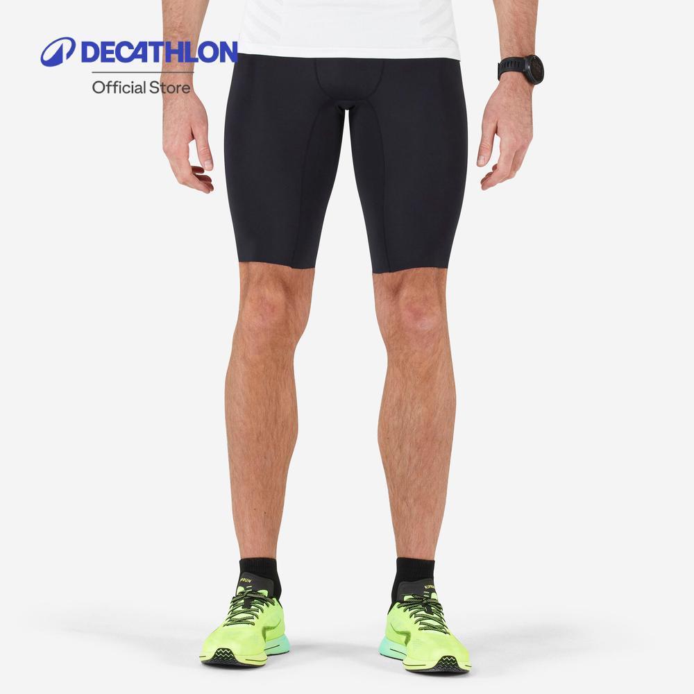 Decathlon Men'S Running Tight Shorts กางเกงขาสั้นรัดรูปใส่วิ่งสำหรับผู้ชาย รุ่น Kiprun - Black