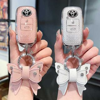 พร้อมส่ง ฝาครอบกุญแจ  พวงกุญแจ Toyota ป้องกันกุญแจได้ดี ทนทาน น่ารัก แวววาว ใช้สำหรับรถยนต์โตโยต้า