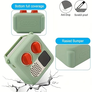 สําหรับ Yoto Mini 2024 เคสป้องกัน Fit Snugly to Secure อุปกรณ์ของคุณจากรอยขีดข่วนและหยด พร้อมสายคล้องไหล่ปรับได้สําหรับพกพาสะดวก ป้องกันการสูญเสียหรืออุบัติเหตุ