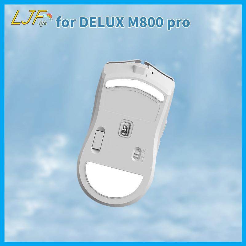 LJF สติกเกอร์เท้าเมาส์สําหรับ DELUX M800 Pro เมาส์สําหรับเล่นเกมแผ่นกันลื่น E-Sport Gamer อุปกรณ์เสร