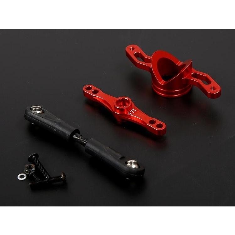 โลหะผสมพวงมาลัยแขนพวงมาลัยชุดสําหรับ 1/5 Losi 5ive T 1.0 Rovan LT King Motot X2