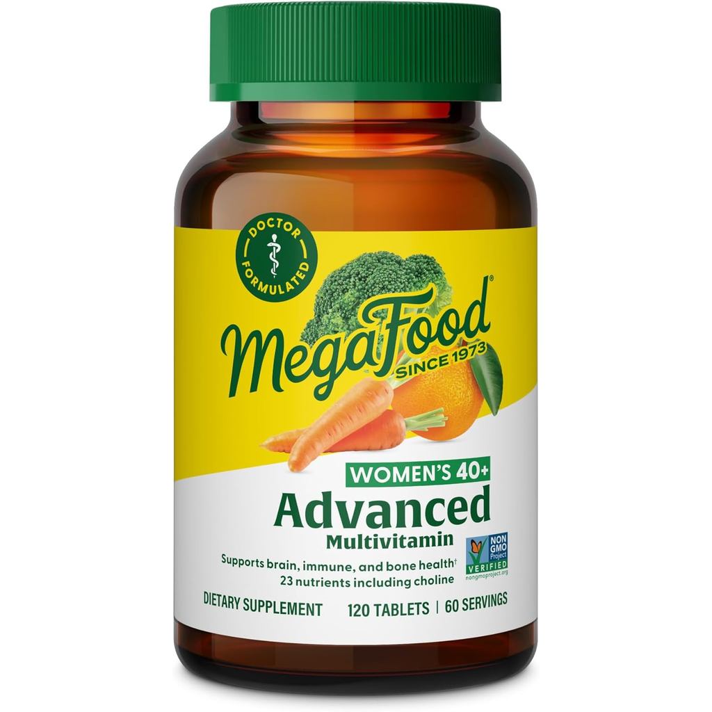 MegaFood Womens 40+ Advanced Multivitamin for Women - Dr Formulated - Vitamin B, Vitamin D3, Vitamin