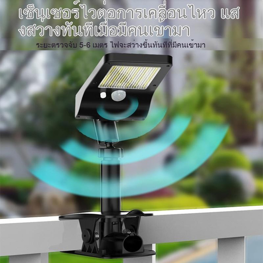 ไฟส่องสว่างกลางแจ้งแบบหนีบใช้พลังงานแสงอาทิตย์ 2 ชิ้น สำหรับใช้งานสองผู้ใช้ เหมาะสำหรับวิลล่า ผนัง สวนสาธารณะ และสถานที่ตั้งแคมป์ - รูปที่ 3