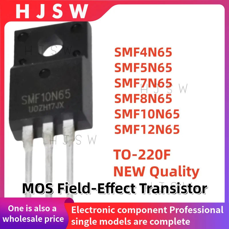 5PCS SMF4N65 SMF5N65 SMF7N65 SMF8N65 SMF10N65 SMF12N65 SMF 4N65 5N65 7N65 8N65 10N65 12N65 ทรานซิสเต