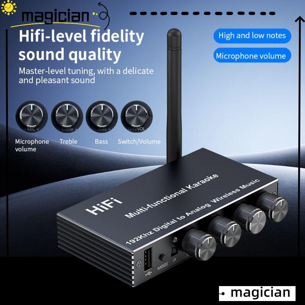 MAGICIAN ตัวแปลงอะนาล็อกดิจิตอล, ดิสก์ USB U เล่นบลูทูธ 5.4 เครื่องรับสัญญาณเสียง, เสียงสเตอริโอระดับมืออาชีพคาราโอเกะอะแดปเตอร์ไร้สาย RCA Coaxial สําหรับทีวีพีซี