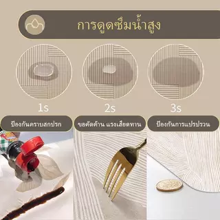 แผ่นรองจานกันลื่น ซับน้ำดี เสื่อรองแก้วจาน ลายนอร์ดิกมินิมอล เหมาะครัวเรือน เคาน์เตอร์ ซับน้ำเร็ว ไม่เกิดคราบเปื้อน