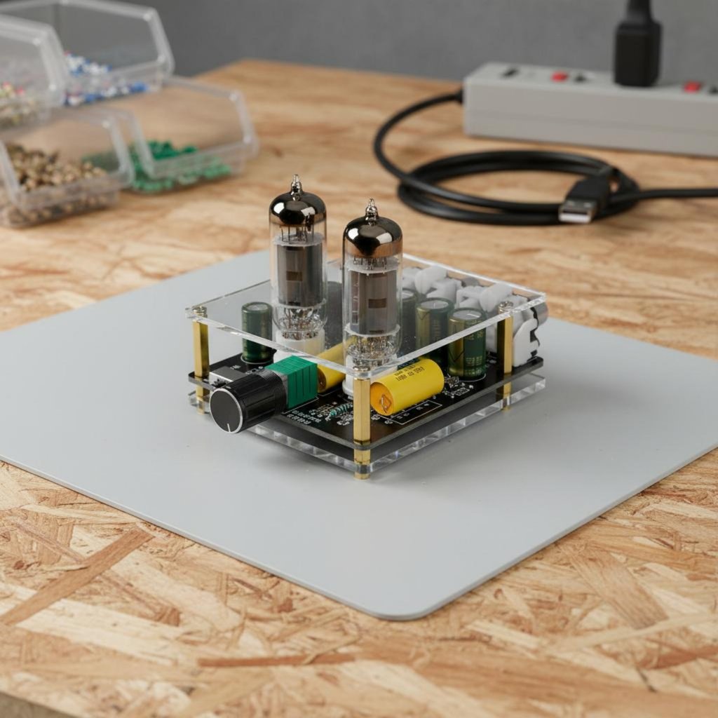 รุ่นอัพเกรด 6J3 หลอดเครื่องขยายเสียงบอร์ด Treble และ Bass Control Hi-Fi Tube Preamp Board เสียงต่ํา
