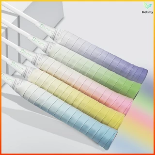 Holimy เทปไล่ระดับสีไขลานไม้แบดมินตันจับ, Sweatband ไม้เทนนิสกันลื่นยาง Grip กีฬากลางแจ้ง