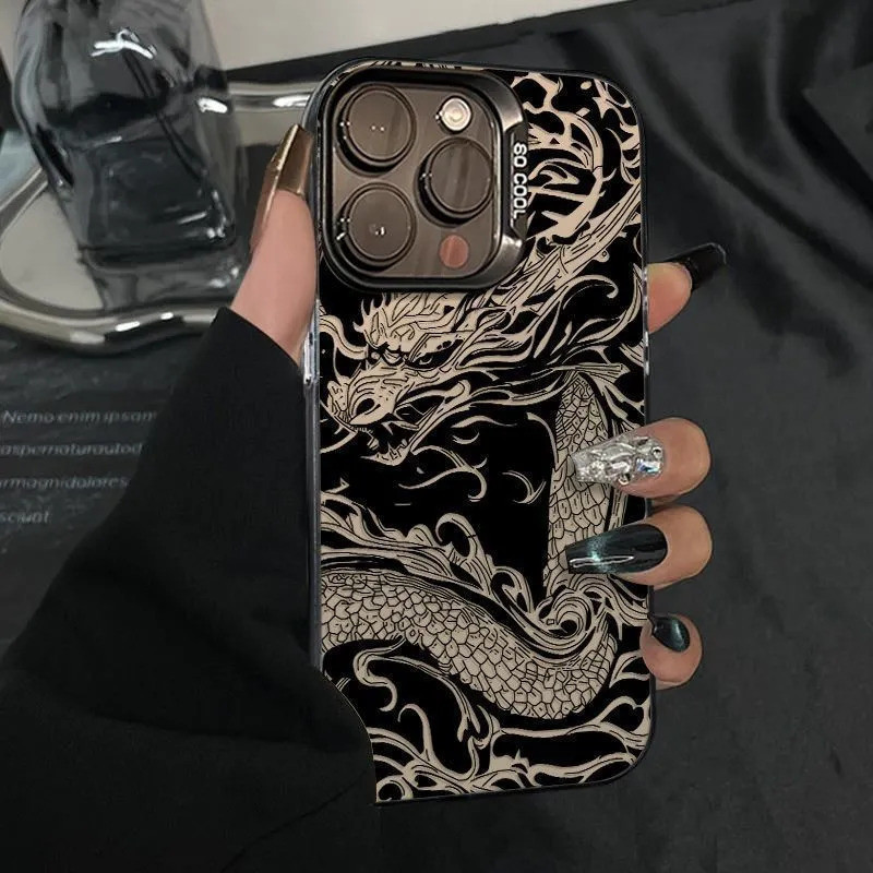 CASENEAL ผลไม้การ์ตูนคุณภาพสูงกระจกเคสโทรศัพท์เหมาะสําหรับiPhone 17ProMax 17pro 17 air 16promax 16 15promax 15 14promax 13 13Promaxแฟชั่นAnti Drop Hard Case