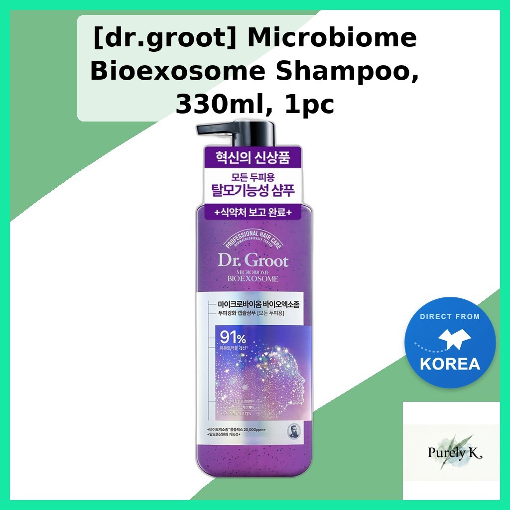 [dr.groot] Microbiome Bioexosome Shampoo, 330ml, 1pc / Korean Shampoo / Scalp Cleansing / ของแท้ 100
