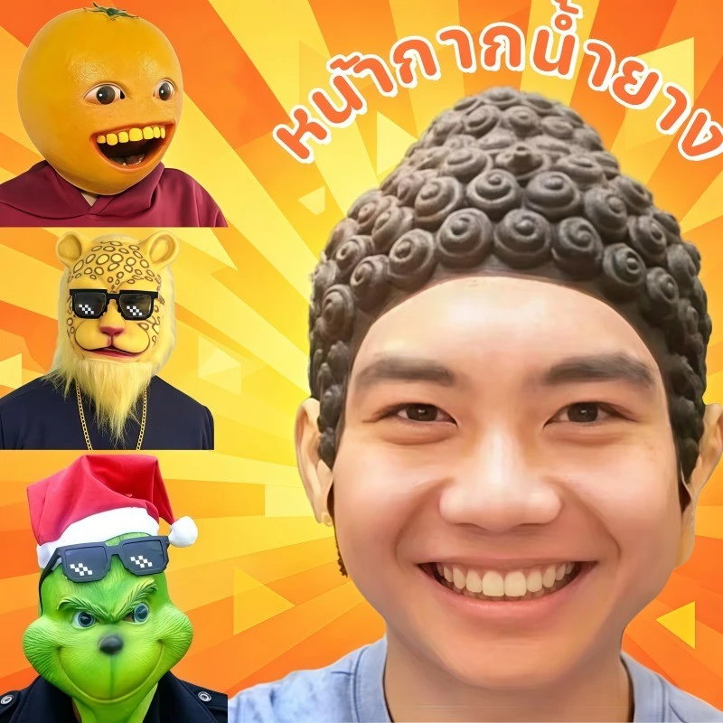 หมวกคอสเพลย์ รูปพระพุทธรูปทาทากาตะ สําหรับผู้ใหญ่ หมวกว่ายน้ำ Cosplay วันฮาโลวีน