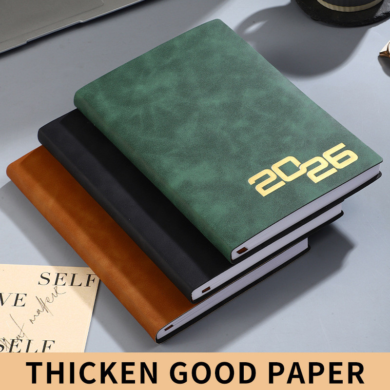 2026 หนังสือกําหนดเวลาภาษาอังกฤษ 365 วัน สมุดแพลนเนอร์รายวัน สมุดปฏิทินรายปี สมุดแพลนเนอร์