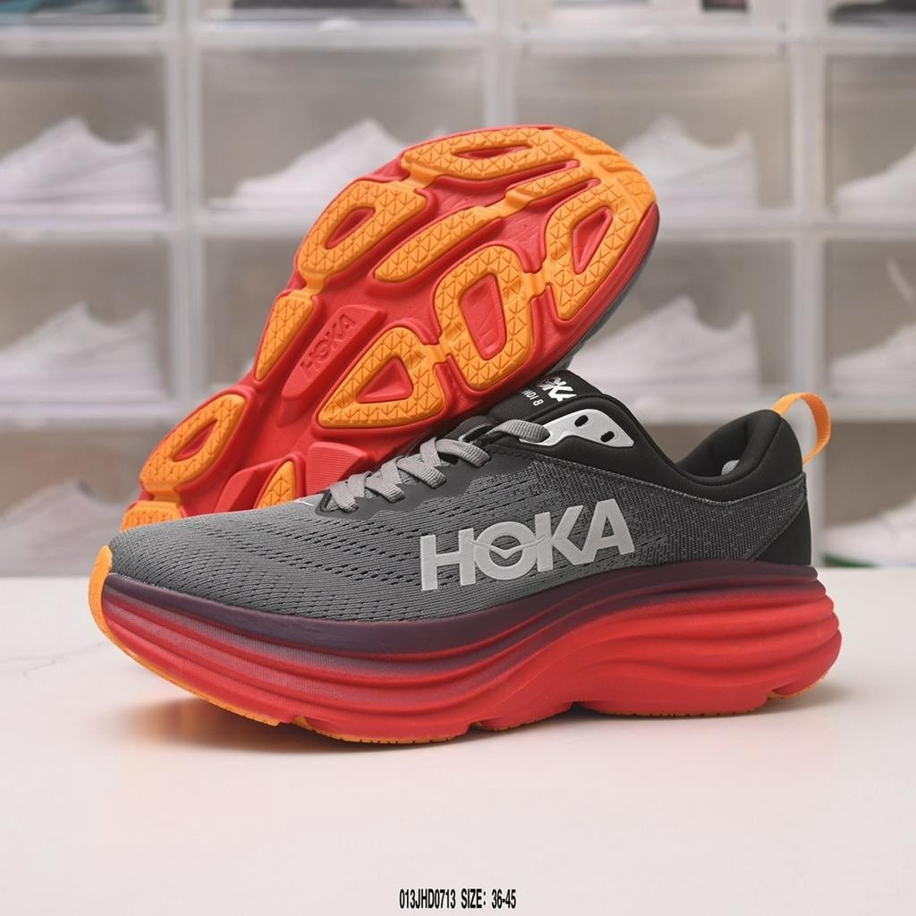 Hoka One Bondi 8 Men/Women Road Running Shoes Training Sports Q7YT 4GX0