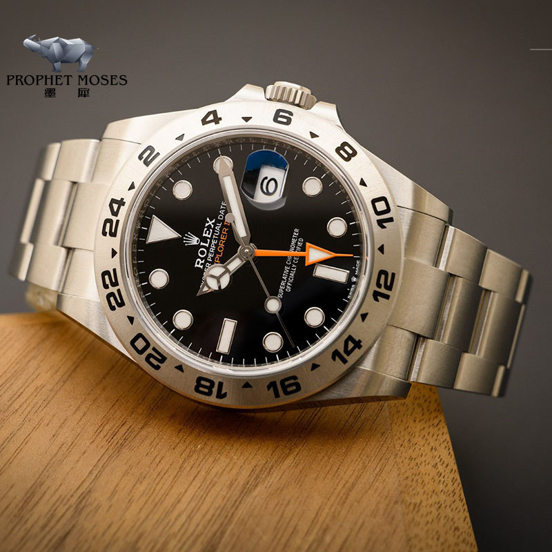 นาฬิกาออโตเมติกสําหรับผู้ชาย Rolex/Rolex Explorer Type II226570- 0002 หน้าปัดสีดํา