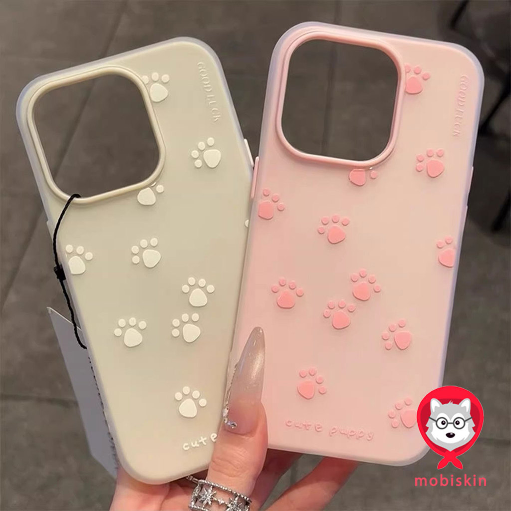 เคสโทรศัพท์แบบ 2 in 1 ซิลิโคนใส เคสเยลลี่ เคสไอโฟน 13 เคสโทรจุดชมพูสวยงาม สำหรับ iPhone 16 15 14 13 12 11 Pro Max X XR