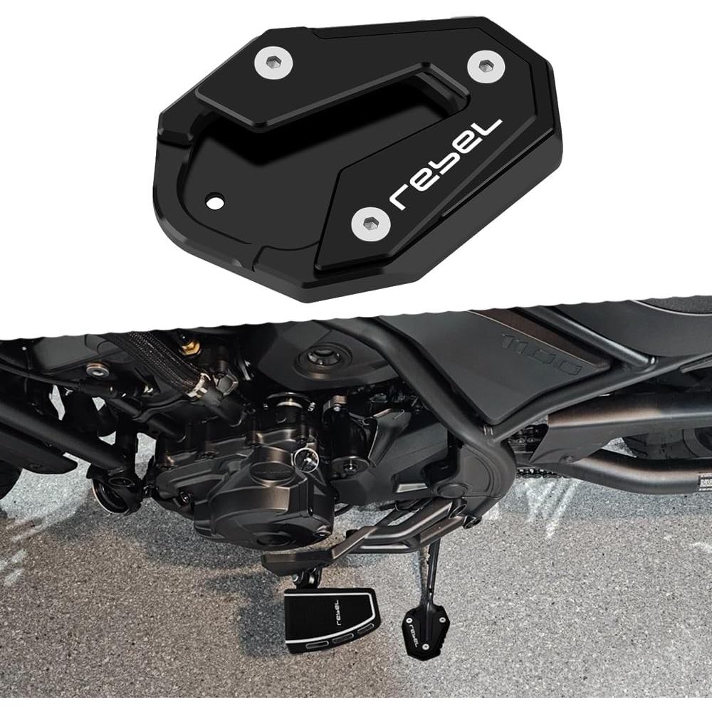 ขาตั้งรถจักรยานยนต์ Extension Fit สําหรับ Rebel 1100 2021-2024 2025 | Rebel 1100 Foot Wear Plate 202