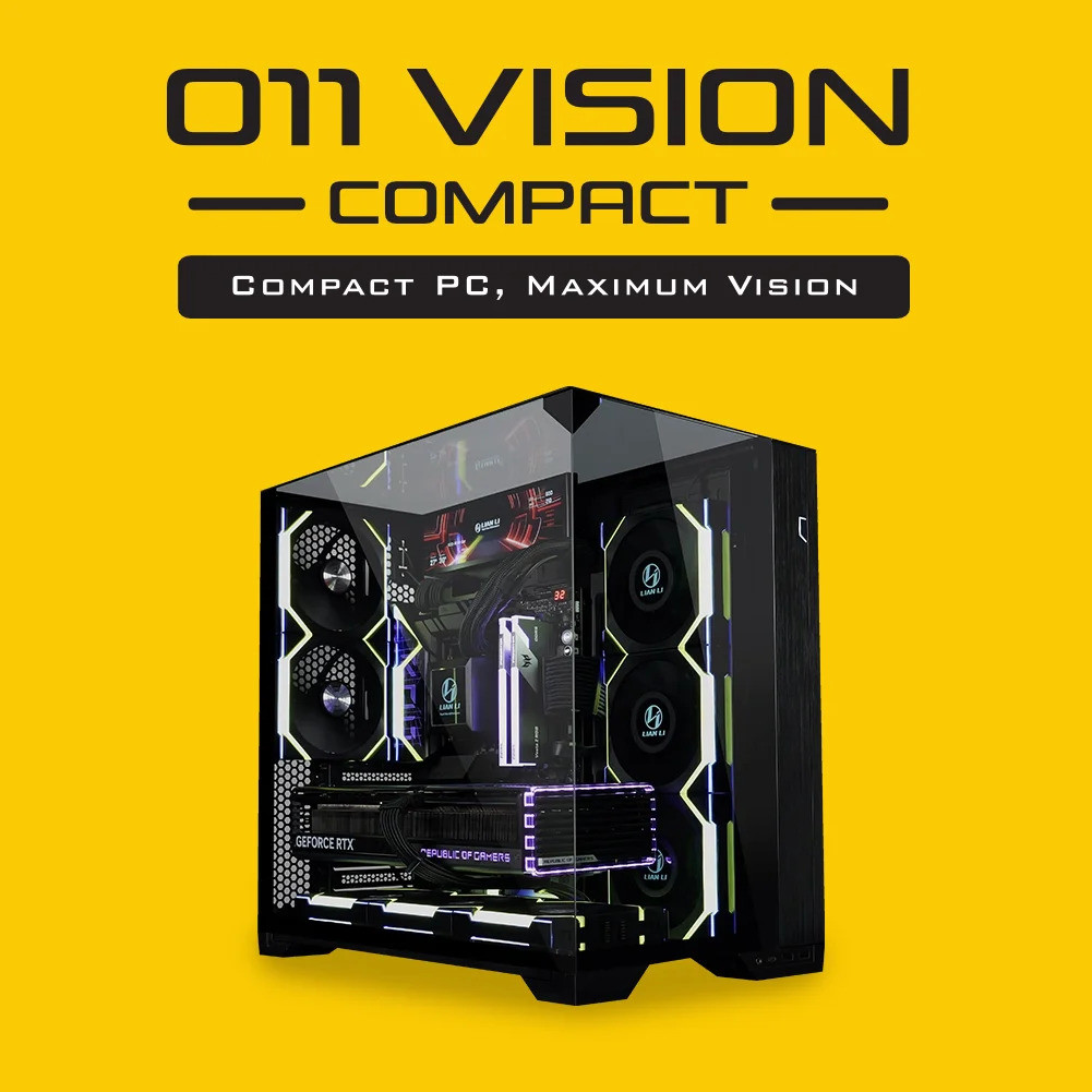 ใหม่ Lianli Pc-o11 Vision กระจกนิรภัยขนาดกะทัดรัดเคสคอมพิวเตอร์โปร่งใสเต็มรูปแบบ เคสระบายความร้อนด้ว
