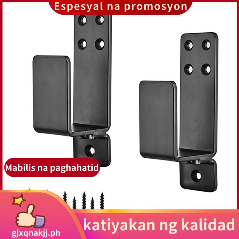 2X4 ประตู Brackets Heavy Duty อัพเกรดประตูบาร์วงเล็บสําหรับ Home Security ชุดสําหรับ 2X4 Lumber สีดํ