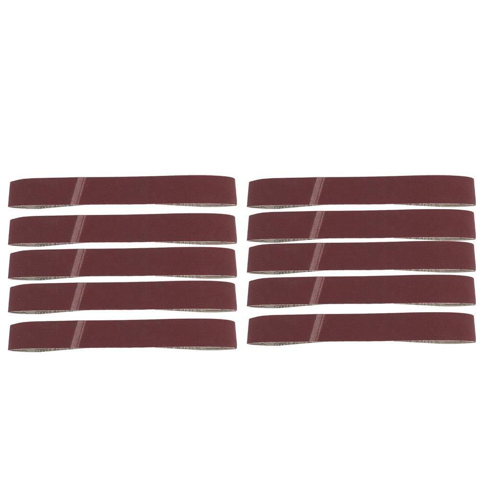 เข็มขัดขัด, 10PCS GXK51-B Alumina ขัดเข็มขัดขัดสําหรับเฟอร์นิเจอร์ไม้บดขัดเหมาะสําหรับ Vrous of เข็ม
