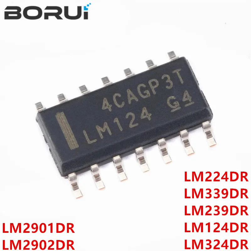 10PCS LM324 LM324DR LM324DT LM224DR LM339DR LM339DT LM239DR LM239 LM124DR LM2901DR LM2901 LM2902DR L