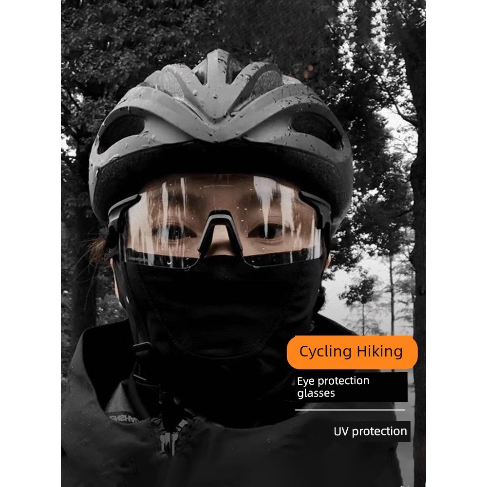 แว่นสายตาสั้น แว่นปั่นจักรยาน Mens Mountaineering Polarized Sports Windproof UV proof Goggles แว่นกั