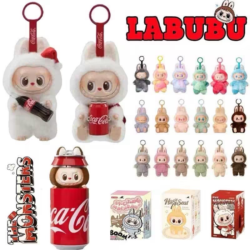 Labubu Macaron กล่องสุ่ม มาการอง พวงกุญแจ ลุ้นซีเครท แบบจุ่ม (งานเทียบแท้) พร้อมส่งที่ไทย