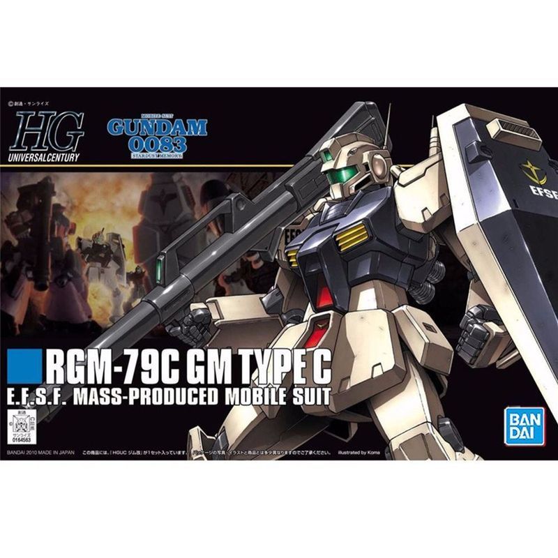 พร้อมสต็อก Bandai HG HGUC 113 Jim Modified C Type RGM-79C TYPEC Assembly Model Gundam