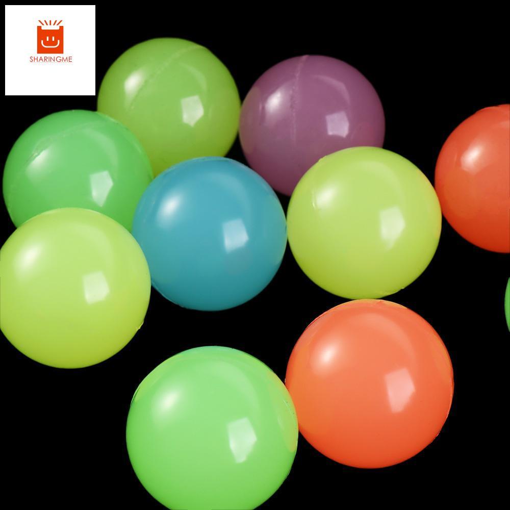 SHARINGME 10 ชิ้น/เซ็ต Halloween Bouncy Balls, Glow-in-the-Dark 32 มม., สนุกน่ากลัวยืดหยุ่น Eyeballs
