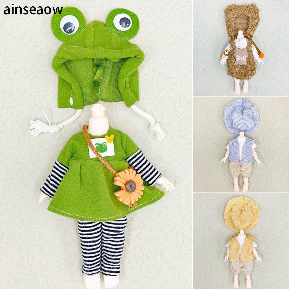 AENSEAOW ตุ๊กตาเสื้อผ้าสําหรับ Ob11 Gsc สําหรับ 1/11Obitsu11 Ob11 แฟชั่น 16 ~ 17 ซม.ตุ๊กตาชุด