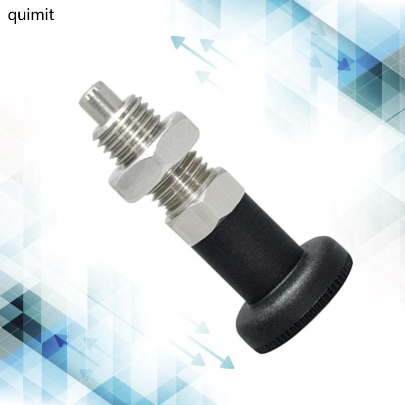 QUIM Spring Loading Indexing Pin Bolt Self Locking Indexing Plunger สําหรับล็อคที่ปลอดภัย