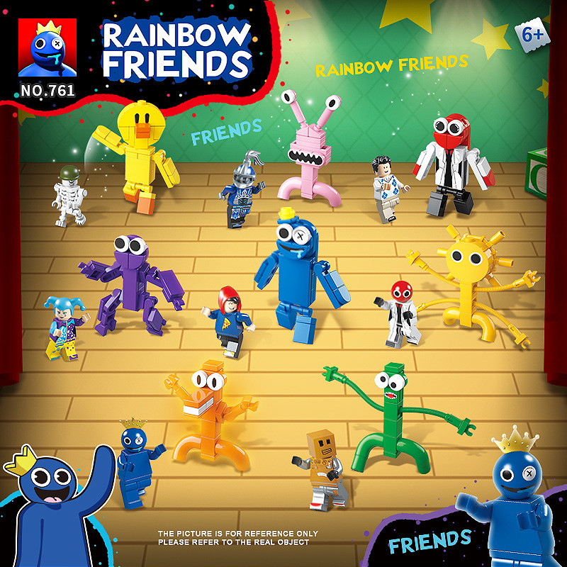 Full Crown Rainbow Friends บล็อกตัวต่ออนุภาคขนาดเล็ก Boy Monster Boy ของเล่นเด็กภาพ _ Lizheng Store
