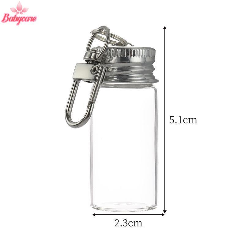 <BYCE-t> 1/3 ชิ้น Wishing ขวดพวงกุญแจขวดเปล่า DIY หัตถกรรมสําเร็จการศึกษางานแต่งงาน Decor ขวดแก้วโปร่งใส ราคา ถูกที่สุด ดีลบีเคเค แกลเลอรีภาพที่ 7