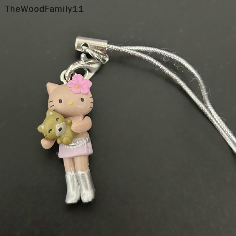 TT Kawaii การ์ตูน Kt Cat พวงกุญแจจี้ Universal โทรศัพท์มือถือ Sweet กระเป๋าเป้สะพายหลังอุปกรณ์ตกแต่ง