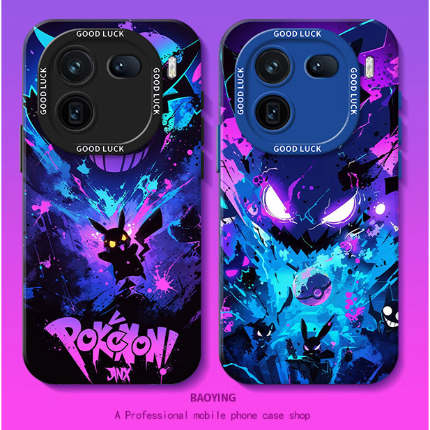 Graffiti Pokémon เหมาะสําหรับ OnePlus 15 เคสโทรศัพท์ z9turbo + Pikachu iQOO12/neo10 เลนส์ iq11Pro ชา