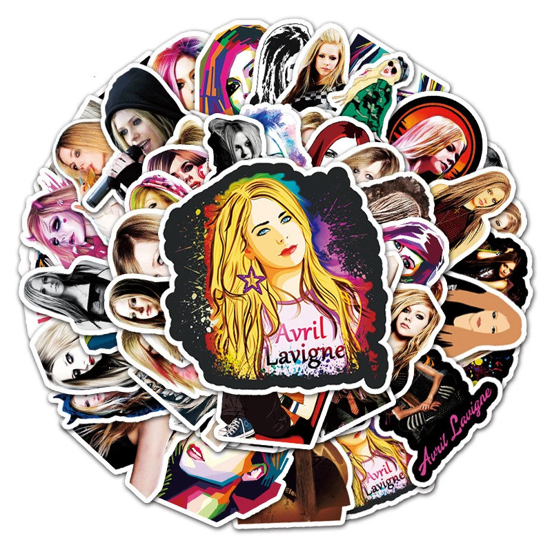 10/30/50PCS Singer Avril Lavigne Stickers DIY Phone Laptop Luggage Guitar Wall Notebook Car Graffiti