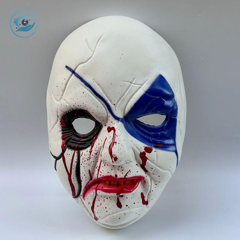 [Smw] ใบหน้าน่ากลัวฮาโลวีนเครื่องแต่งกายปาร์ตี้อุปกรณ์ประกอบฉากสยองขวัญคอสเพลย์สวมหน้ากากอุปกรณ์เสริ