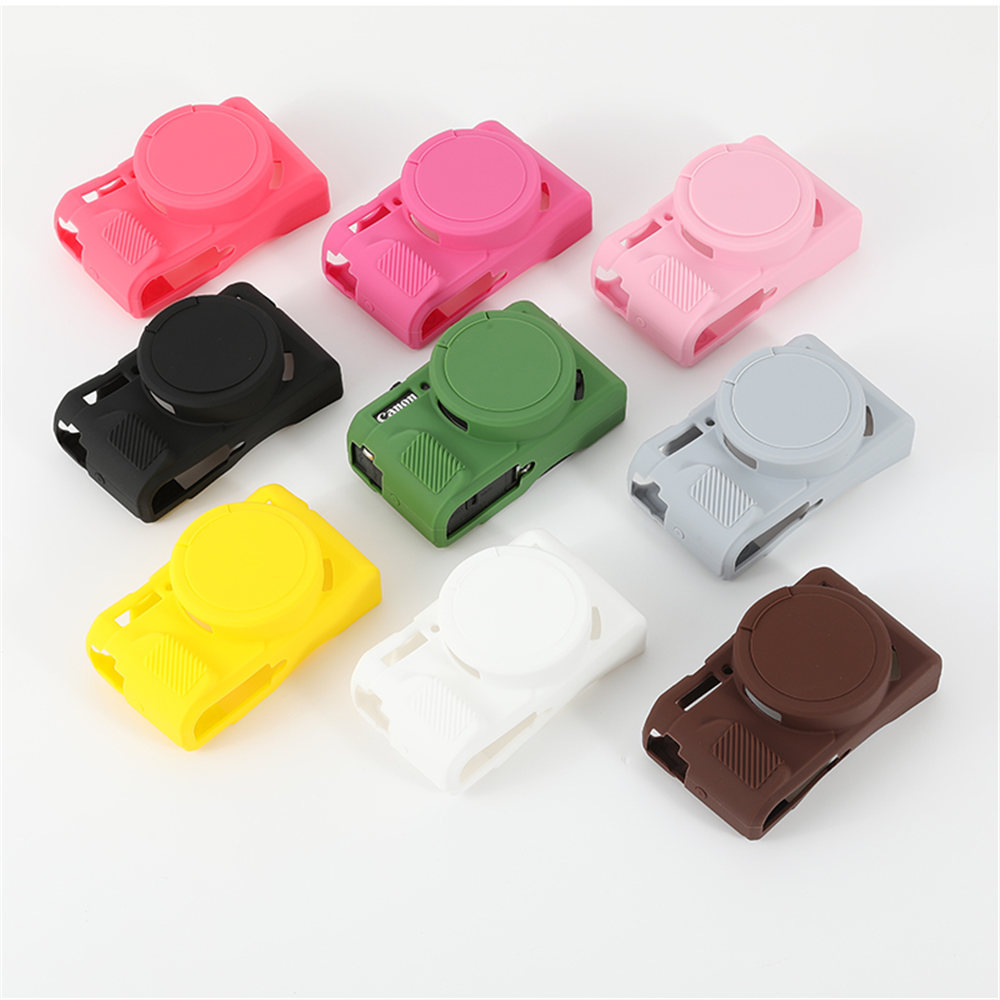 Soft Silicone Rubber Armor Camera Body Case For Canon G7X Mark II III G7XII G7X2 G7XIII G7X3 Shockpr
