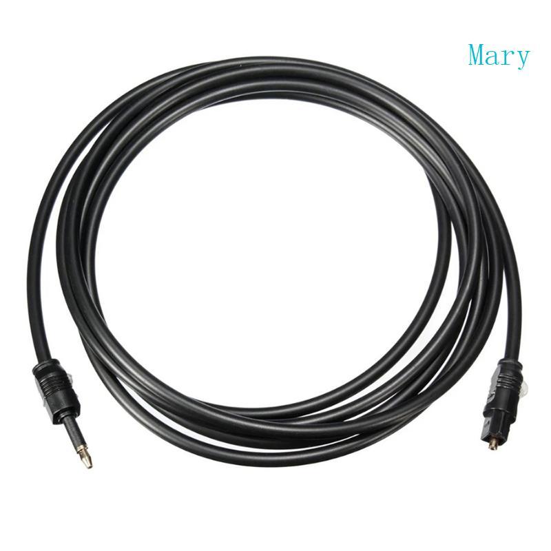 Mary 3 5 มม.ดิจิตอล SPDIF สายไฟเบอร์ออปติกชุบทองสําหรับลําโพง Blu-Ray Player Power Amplifier 1 1 5 2