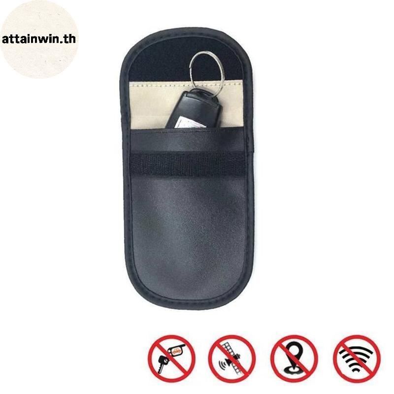 Attainwin สัญญาณการปิดกั้น Faraday กระเป๋าสําหรับโทรศัพท์มือถือ Anti-Theft Key Fob Shield EMF GPS Lo