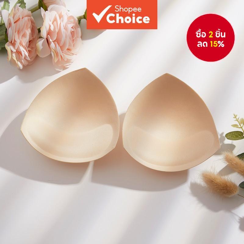 ผู้หญิงสามเหลี่ยมผิวฟองน้ําบิกินี่ Pads ชุดว่ายน้ํา Breast Push Up Pads Chest Enhancers Bra โฟมแทรก