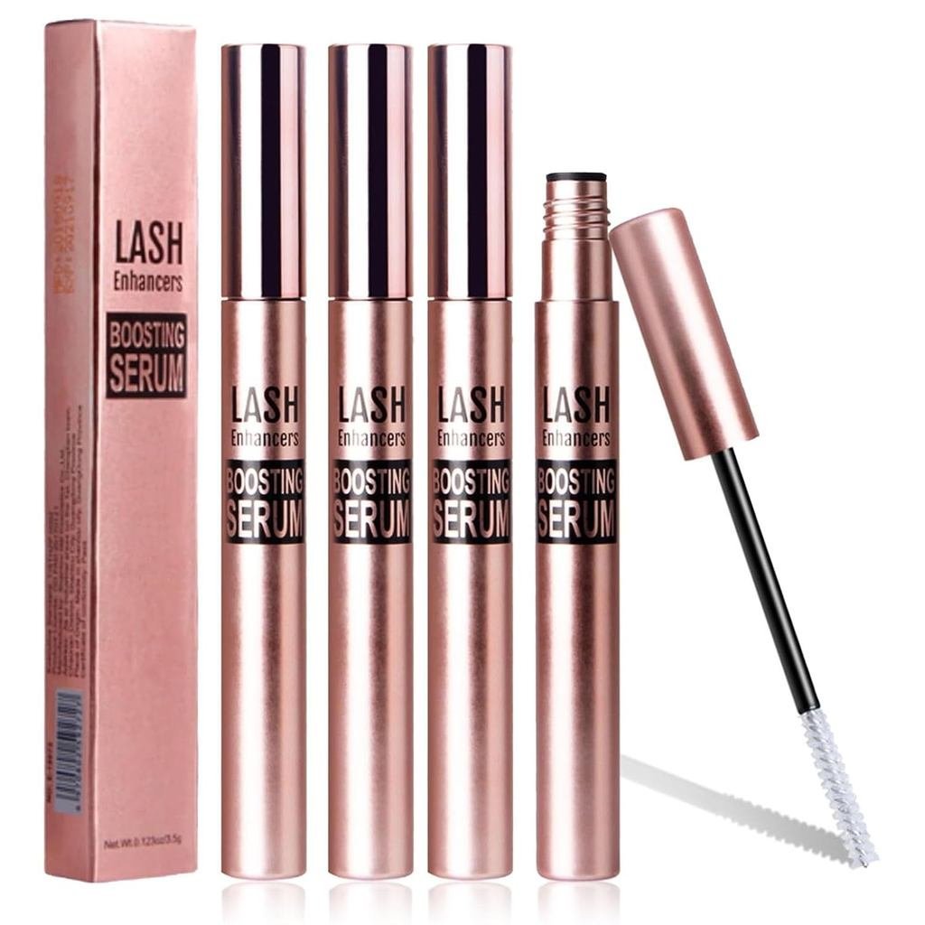 Lashes Serum with Brush Head, Eyelash Primer to Boost Longer Fuller and Thickening Lashes, Non-stick