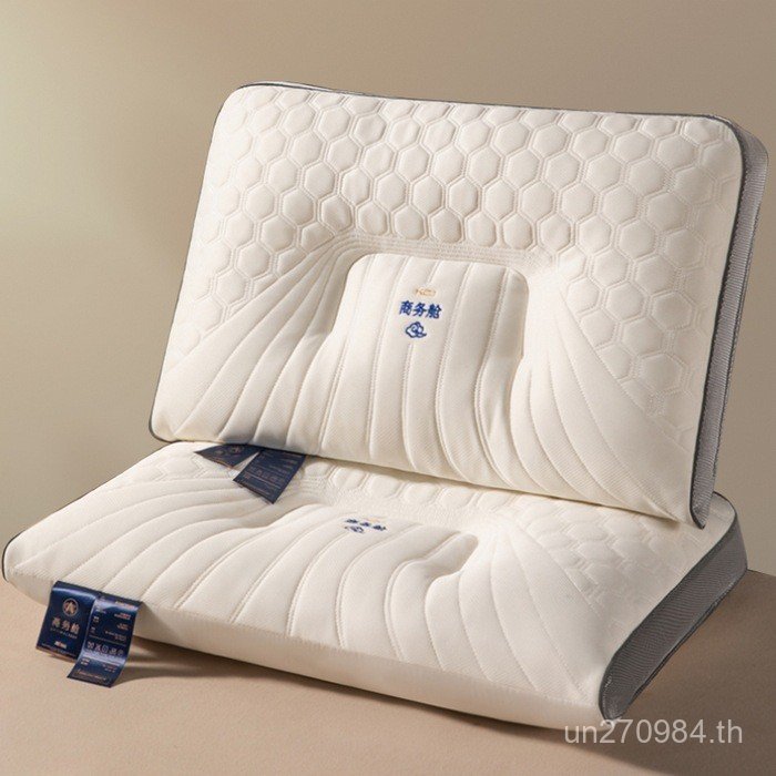 สุขภาพหมอนครัวเรือนหมอนคู่เดียวชั้นแรกถักน้ํายางคอหมอนหมอนหมอนรูปแบบใหม่แคปซูลอวกาศ 6NLF