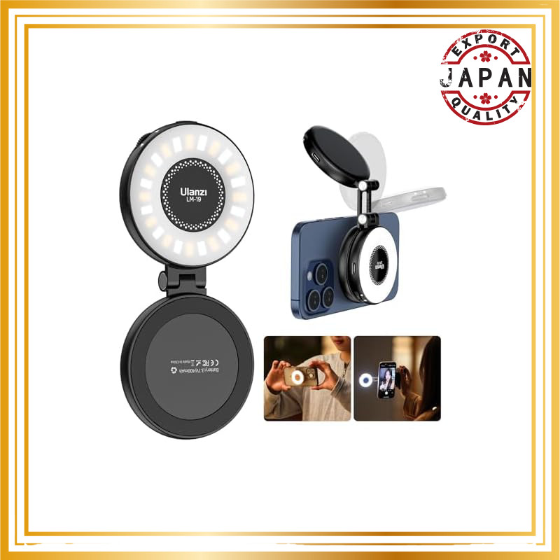 Ulanzi  Ring Light - Adjustable LED Selfie Light with 3 Color Modes, 2500-8500K Color Temperature, 2