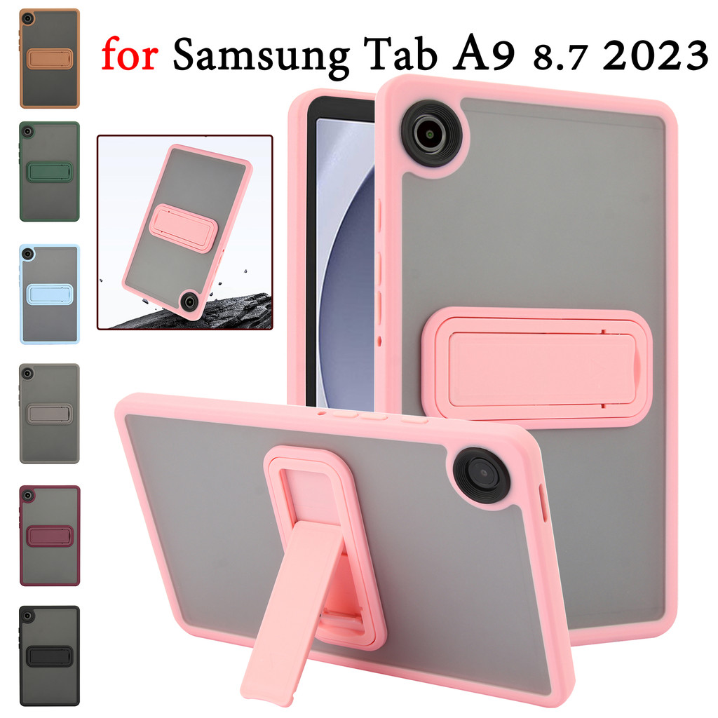 สําหรับ Samsung Galaxy Tab A9 8.7 inch SM-X115 X110 Tab A7 Lite T225 T220 Matt อะคริลิค Hard กลับแท็บเล็ตมือถือ Brack